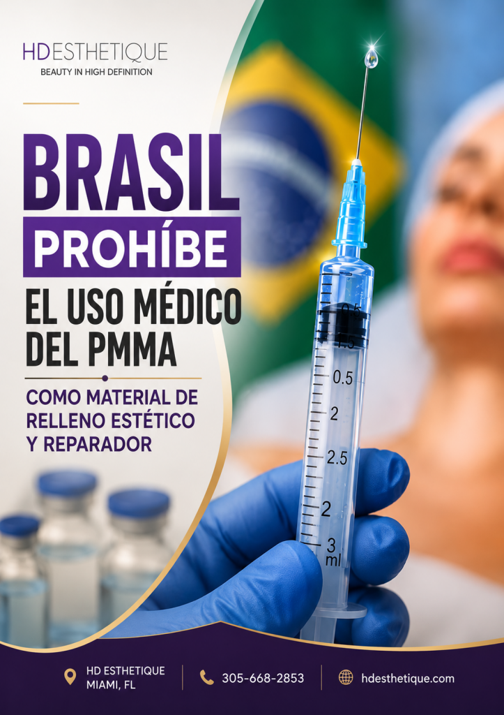 Brasil prohíbe el uso médico del PMMA como material de relleno estético y reparador